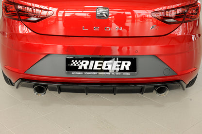 Rieger 00088133 SEAT 5F Leon FR Rear Diffuser 7 | ML Performance UK Car Parts