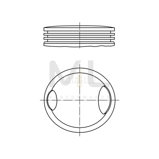 MAHLE ORIGINAL 033 22 01 Piston 82,76 mm | ML Performance Car Parts