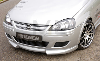 Rieger 00058921 Opel Corsa C Front Splitter 3 | ML Performance UK Car Parts