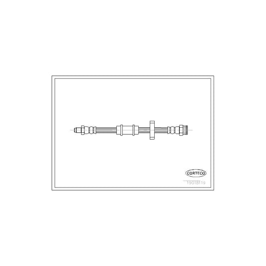 Corteco 19018119 Brake Hose For Fiat Uno Hatchback (146) | ML Performance UK