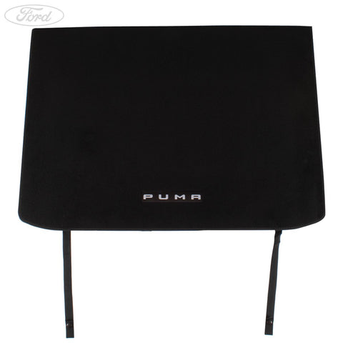 GENUINE FORD 2395437 PUMA REAR CARPET BOOT LINER LOAD COMPARTMENT MAT BLACK WITH LOGO & FOLD OUT FUNCTION 2019 - ONWARD | ML Performance UK