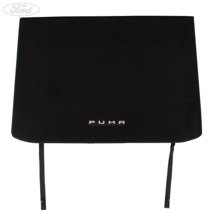 GENUINE FORD 2395437 PUMA REAR CARPET BOOT LINER LOAD COMPARTMENT MAT BLACK WITH LOGO & FOLD OUT FUNCTION 2019 - ONWARD | ML Performance UK