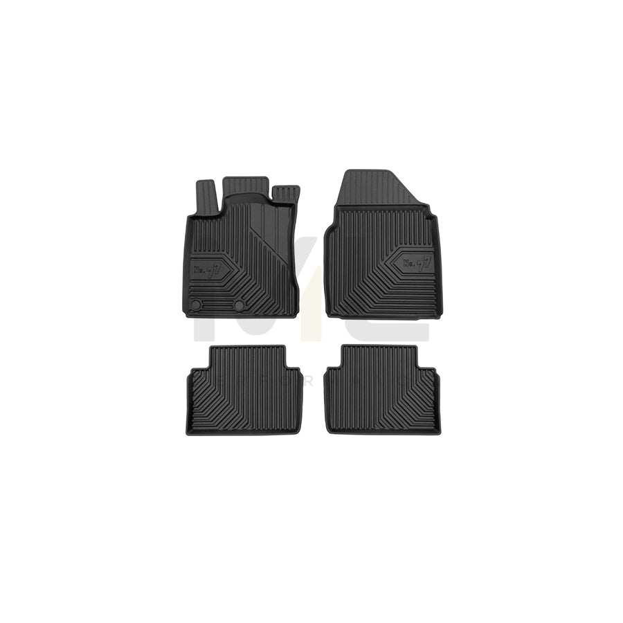 FROGUM Tailored, No.77 77426733 Floor mat set for NISSAN Qashqai / Qashqai+2 I (J10, NJ10) Elastomer, Front and Rear, Quantity: 4, Black | ML Performance Car Parts