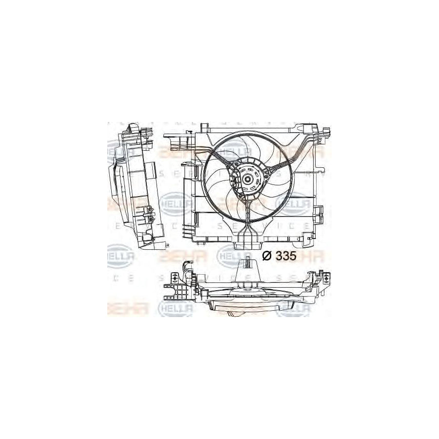 Hella 8EW 351 041-181 Fan, Radiator