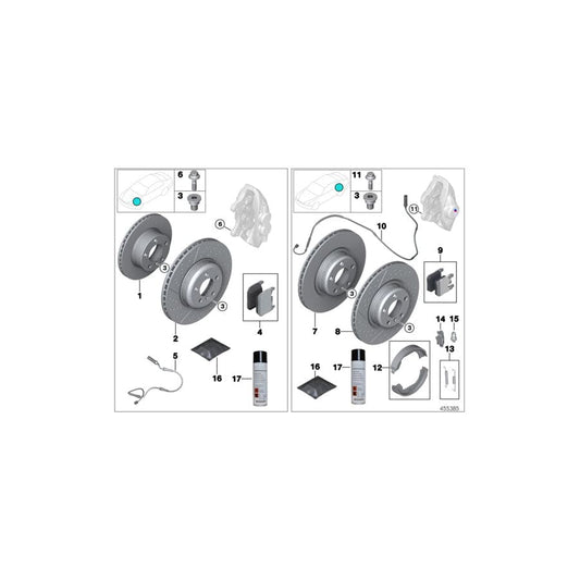 Genuine BMW 34112284806 F82 F83 Carbon Ceramic Brake Rotor, Right 400X38 (Inc. M4, M3 & M4 CS) | ML Performance UK Car Parts
