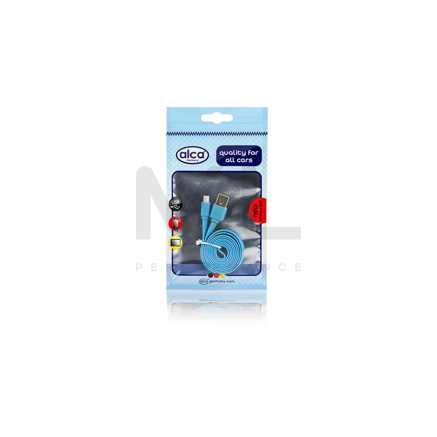 ALCA 510740 USB charge cable Blue, USB 2.0 | ML Performance Car Parts