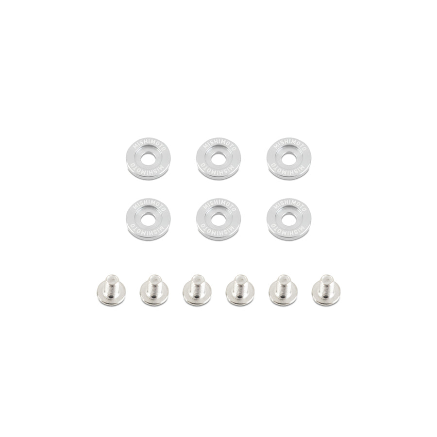 Mishimoto MMFW-SM-6P Small Fender Washer Kit (6pcs) - Polished