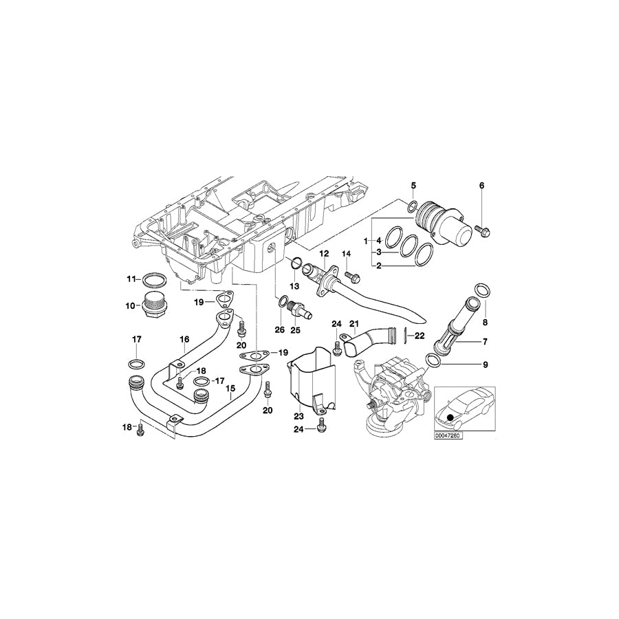 Genuine BMW 11137830086 E52 O-Ring 24,0X2,0MM (Inc. ALPINA V8 & Z8) | ML Performance UK Car Parts