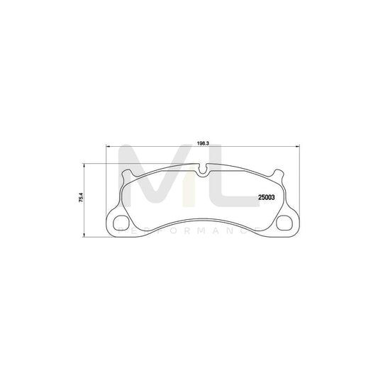 Brembo P 65 025 Brake Pad Set Prepared For Wear Indicator | ML Performance Car Parts