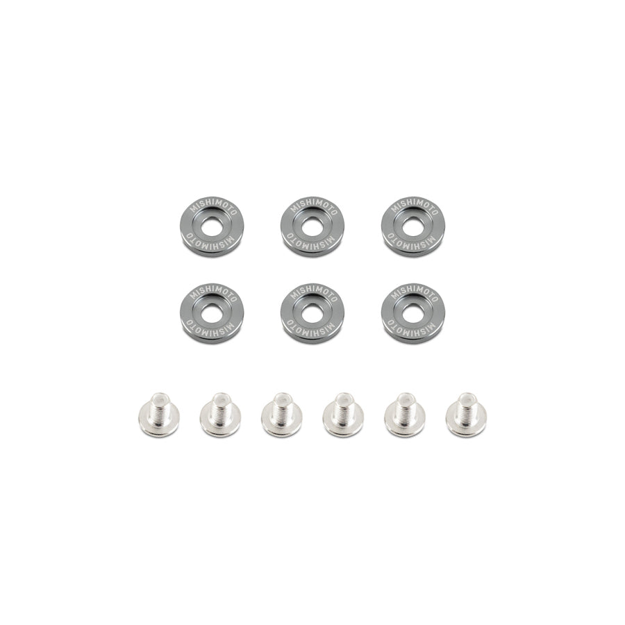 Mishimoto MMFW-SM-6GM Small Fender Washer Kit (6pcs) - Gunmetal