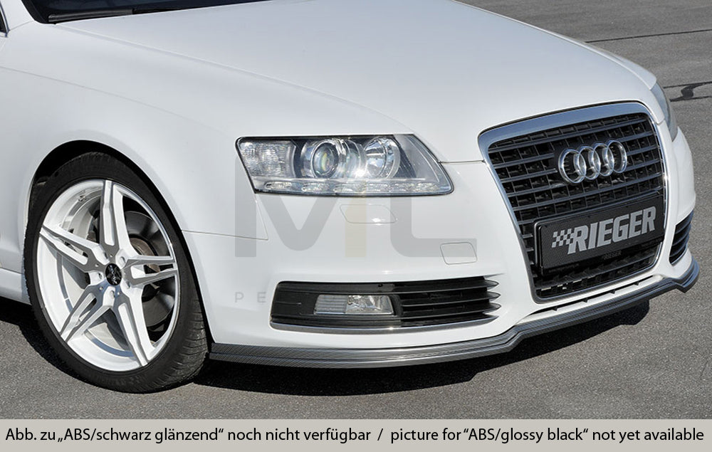 Rieger 00088034 Audi 4F A6 Front Splitter 3 | ML Performance UK Car Parts