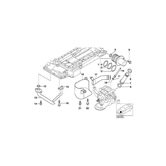 Genuine BMW 11137830112 E39 E52 O-Ring 37X2,5MM (Inc. M5, ALPINA V8 & Z8) | ML Performance UK Car Parts