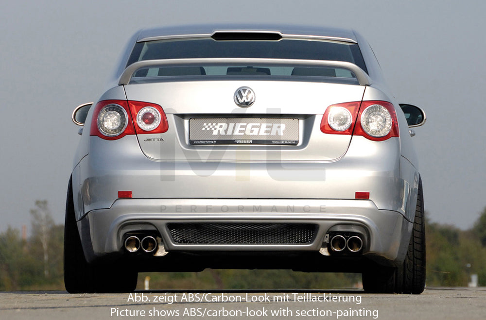 Rieger 00059430 VW 1KM Jetta Mk3 Rear Diffuser 3 | ML Performance UK Car Parts
