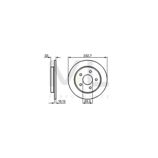 BOSCH 0 986 478 196 Brake Disc for FORD SCORPIO Solid, Oiled | ML Performance Car Parts