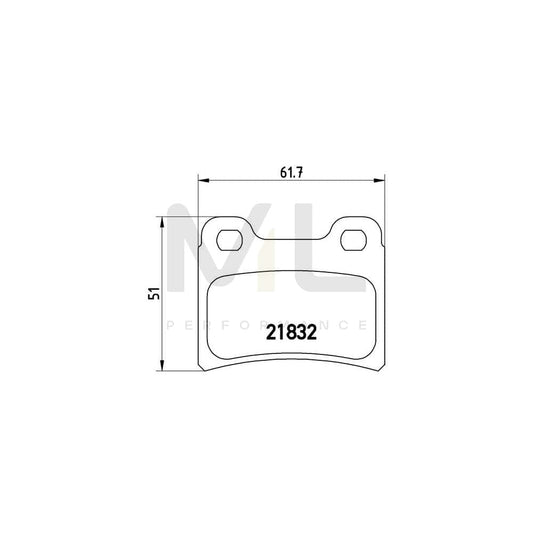 Brembo P 24 030 Brake Pad Set Excl. Wear Warning Contact | ML Performance Car Parts