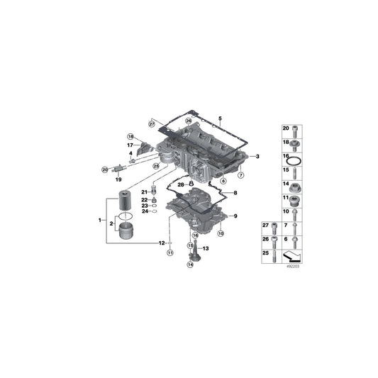 Genuine BMW 11137852272 F91 F93 F92 Gasket, Oil Pan (Inc. M5 & M8) | ML Performance UK Car Parts