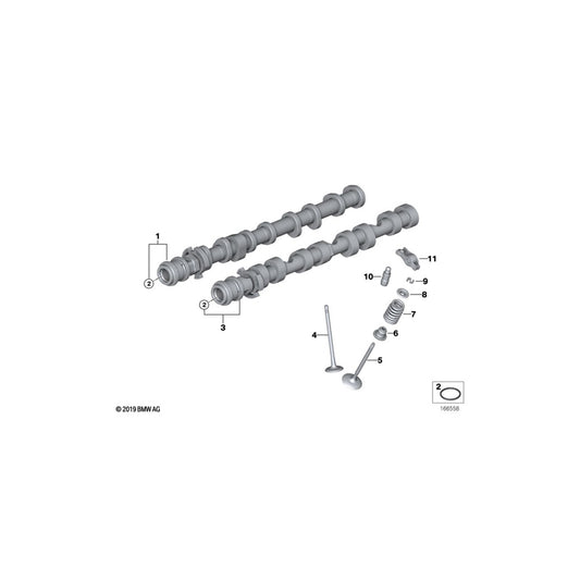 Genuine BMW 11348605662 G06 F02 F06 Intake Valve (Inc. 750LiX 4.4, X6 M50iX & 650iX 4.0) | ML Performance UK Car Parts