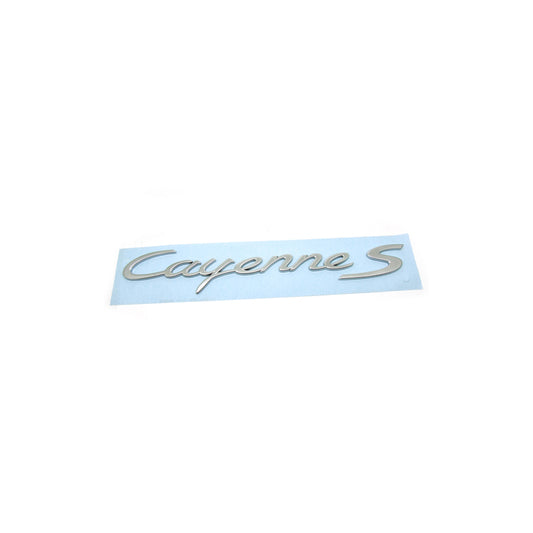 Genuine Porsche Cayenne S - Chrome Rear Badge For Porsche 958 Cayenne Mkiii | ML Performance UK Car Parts