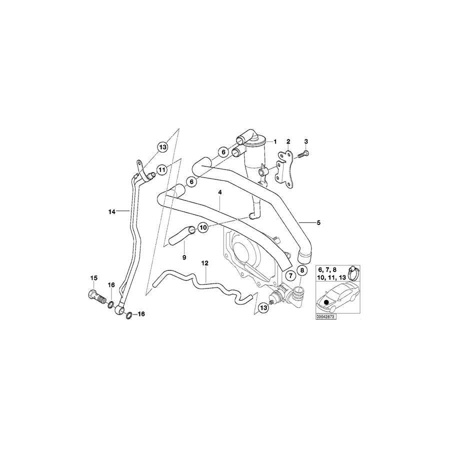 Genuine BMW 11138025817 E52 Oilreturnpipe (Inc. ALPINA V8) | ML Performance UK Car Parts
