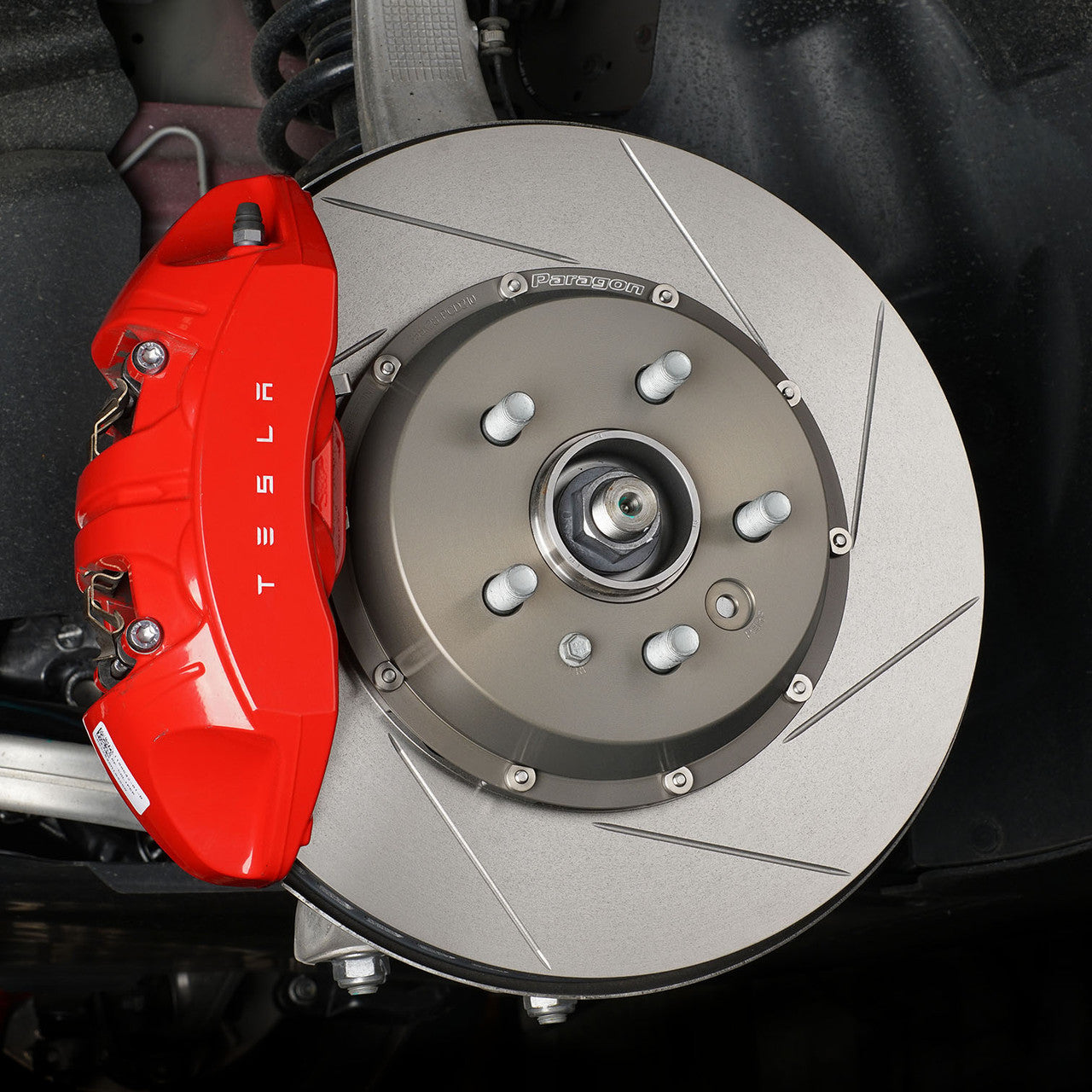 Paragon 2-Piece Brake Discs Front Pair 355mm x 28mm (13.98" x 1.10") - Tesla Model 3 AWD Performance / Model Y