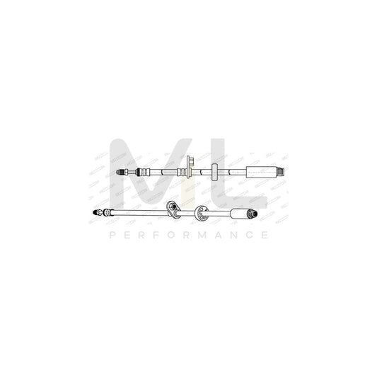 FERODO FHY2681 Brake Hose 530mm, M 10X1 | ML Performance Car Parts