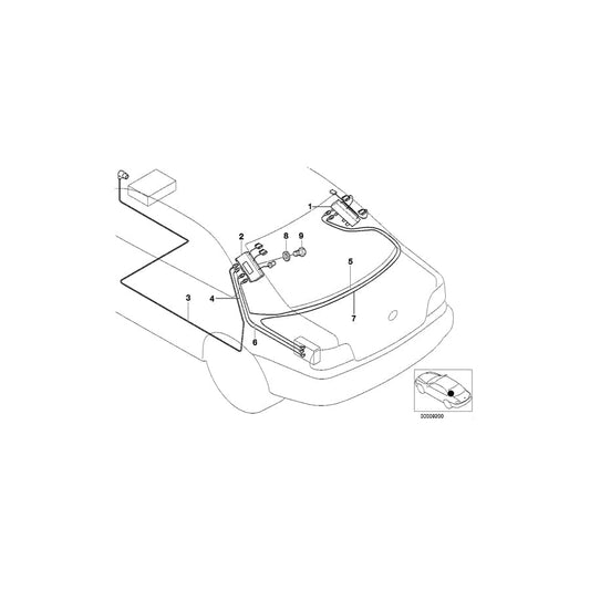 Genuine BMW 61108369018 E39 Antenna Cable For Independent Heater 470MM (Inc. 520d, 525d & 520i) | ML Performance UK Car Parts