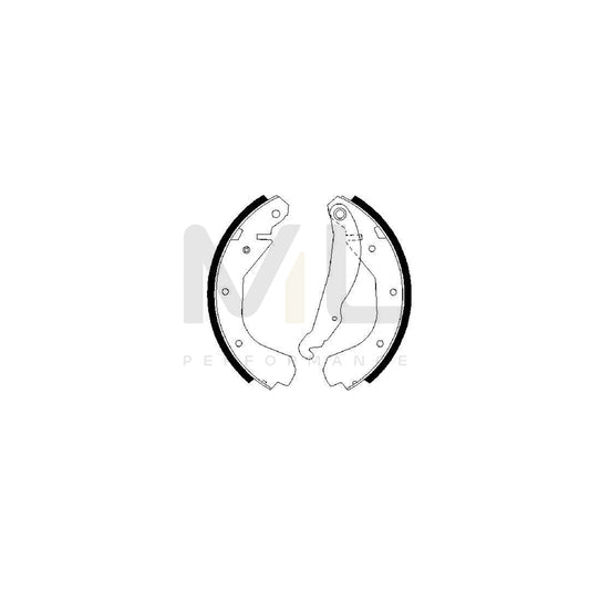 BOSCH 0 986 487 199 Brake Shoe Set | ML Performance Car Parts