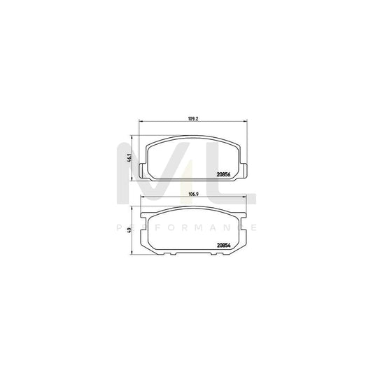 Brembo P 83 005 Brake Pad Set Excl. Wear Warning Contact | ML Performance Car Parts