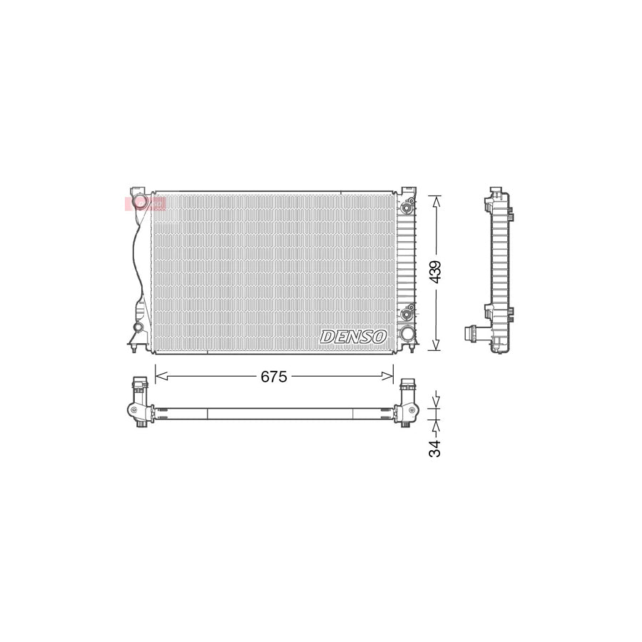 Denso DRM02028 Drm02028 Engine Radiator For Audi A6 | ML Performance UK