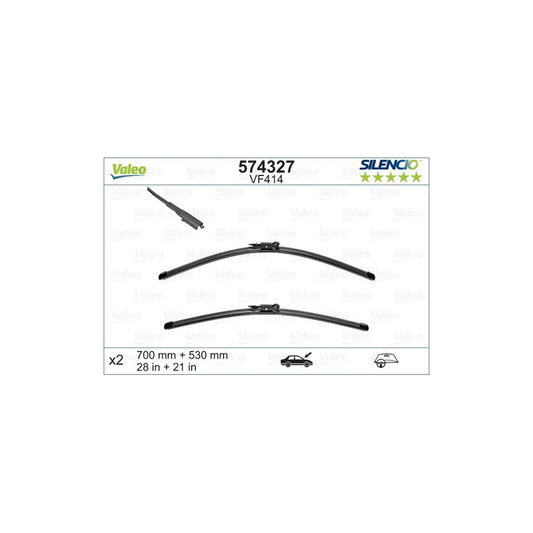 Valeo Silencio Flat Blade Set, Silencio X.Trm 574327 Wiper Blade | ML Performance UK Car Parts