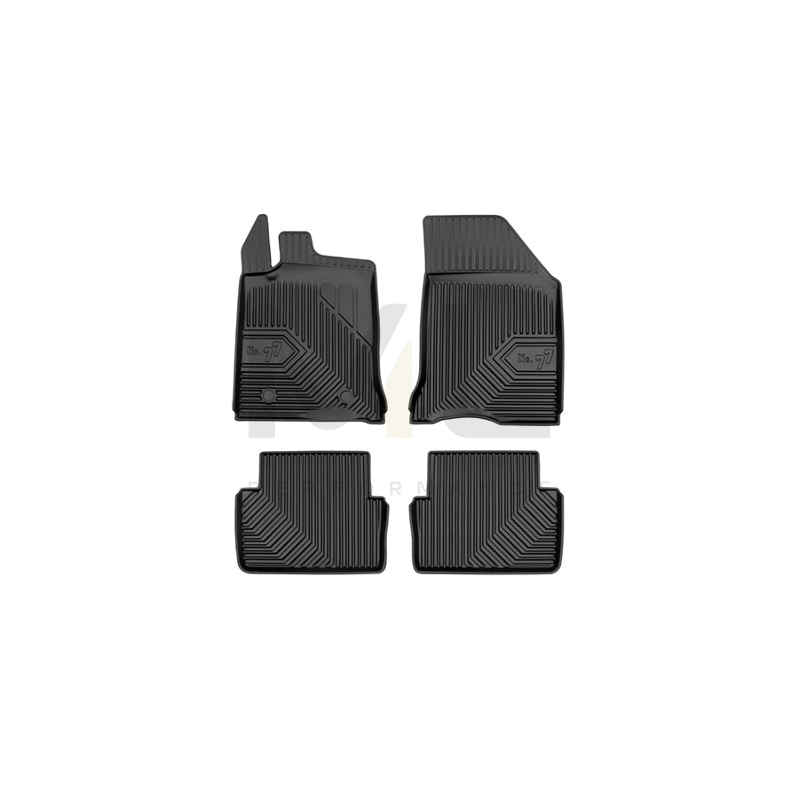 FROGUM Tailored, No.77 77408883 Floor mat set for RENAULT LAGUNA Elastomer, Front and Rear, Quantity: 4, Black | ML Performance Car Parts