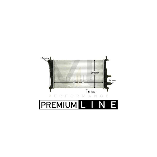 MAHLE ORIGINAL CR 174 000P Engine radiator Brazed cooling fins, Manual Transmission | ML Performance Car Parts