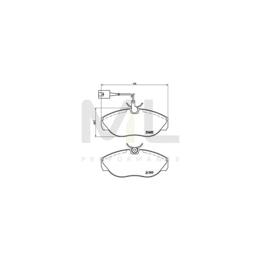 Brembo P 23 083 Brake Pad Set With Brake Caliper Screws | ML Performance Car Parts