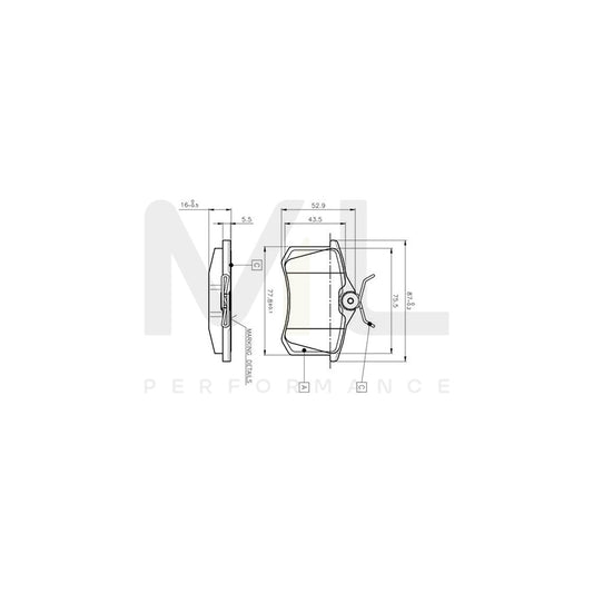 Bosch 0986Tb2138 Brake Pad Set Excl. Wear Warning Contact, With Bolts, With Accessories  | ML Performance Car Parts