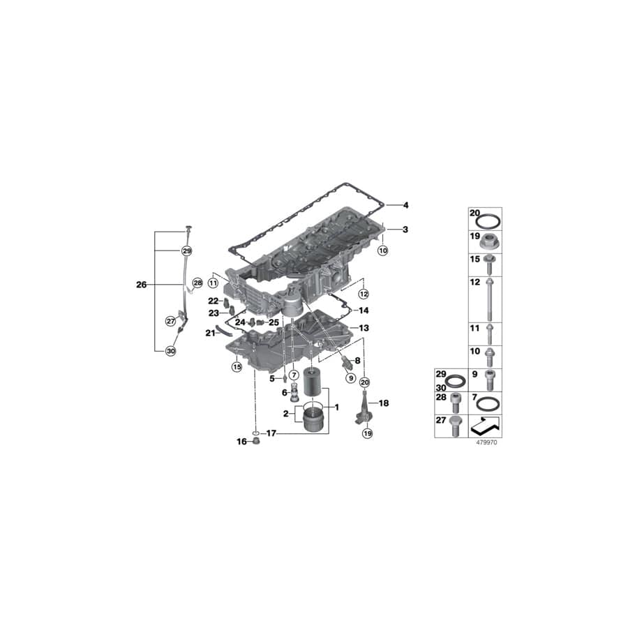 Genuine BMW 11138623621 G12 G12 Oil Pan (Inc. M760iX & M760LiX) | ML Performance UK Car Parts
