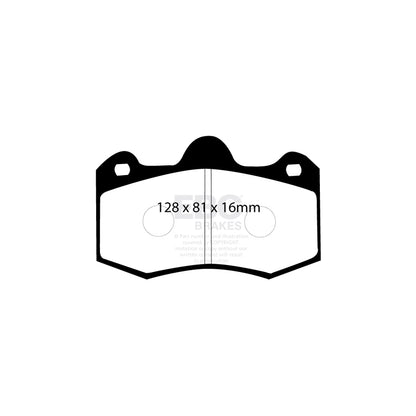 EBC DP4036R Holden Morgan Renault Seat Yellowstuff Front/Rear Brake Pads - AP/Girling/TRW Caliper 2 | ML Performance UK Car Parts