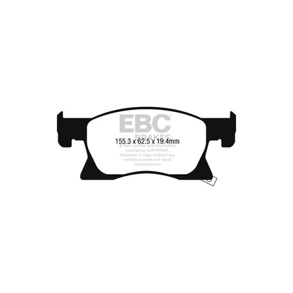 EBC PDKF2389 Opel Vauxhall Astra K Ultimax Front Brake Pad & Plain Disc Kit - TRW Caliper 2 | ML Performance UK Car Parts