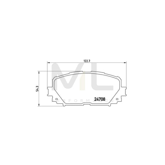 Brembo P 83 101 Brake Pad Set Excl. Wear Warning Contact | ML Performance Car Parts
