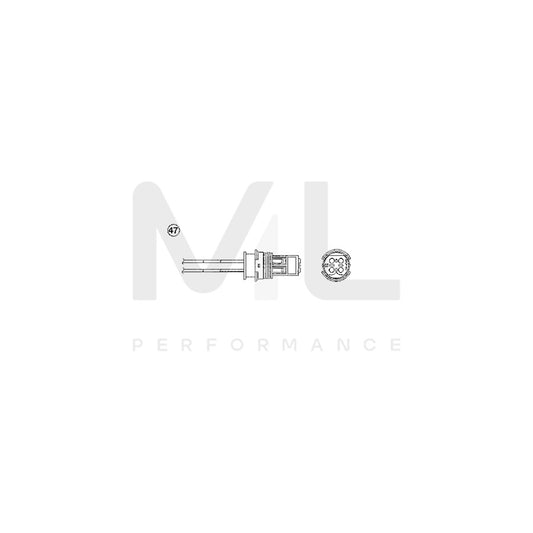 NTK Lambda Sensor / O2 Sensor (NGK 90880) - OZA457-EE23 | ML Car Parts UK | ML Performance