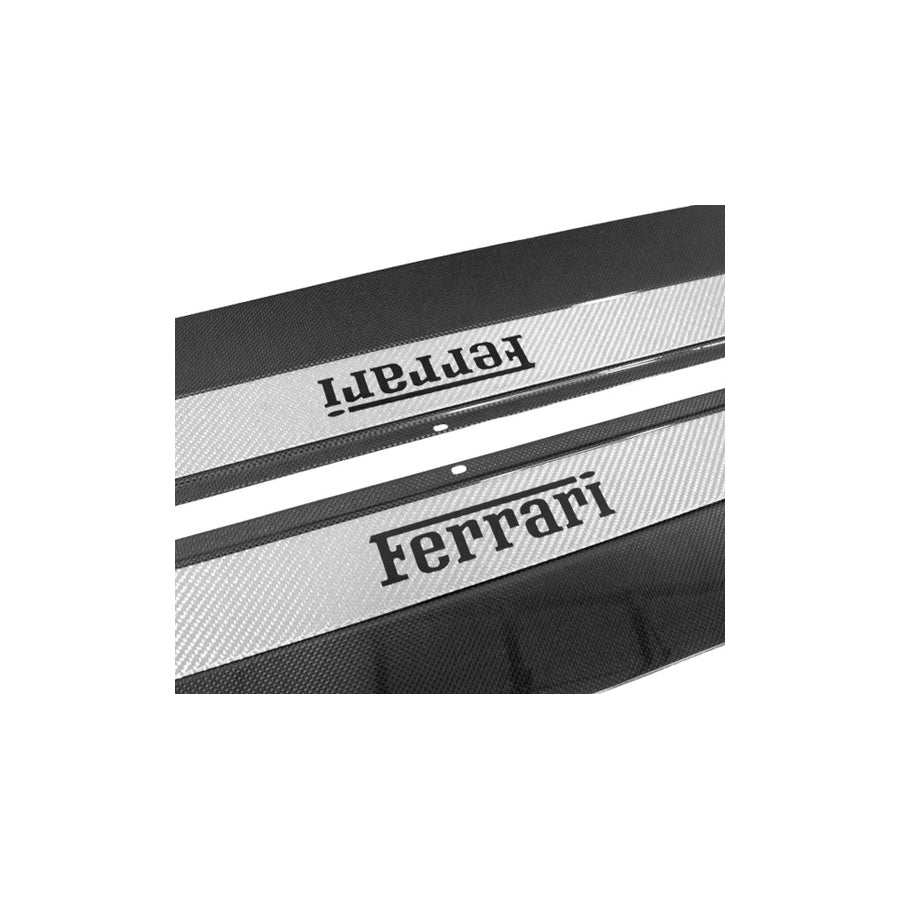 Carbon Fiber, Custom Carbon Fiber Door Steps with Silver Inserts F355 Ferrari | ML Performance UK