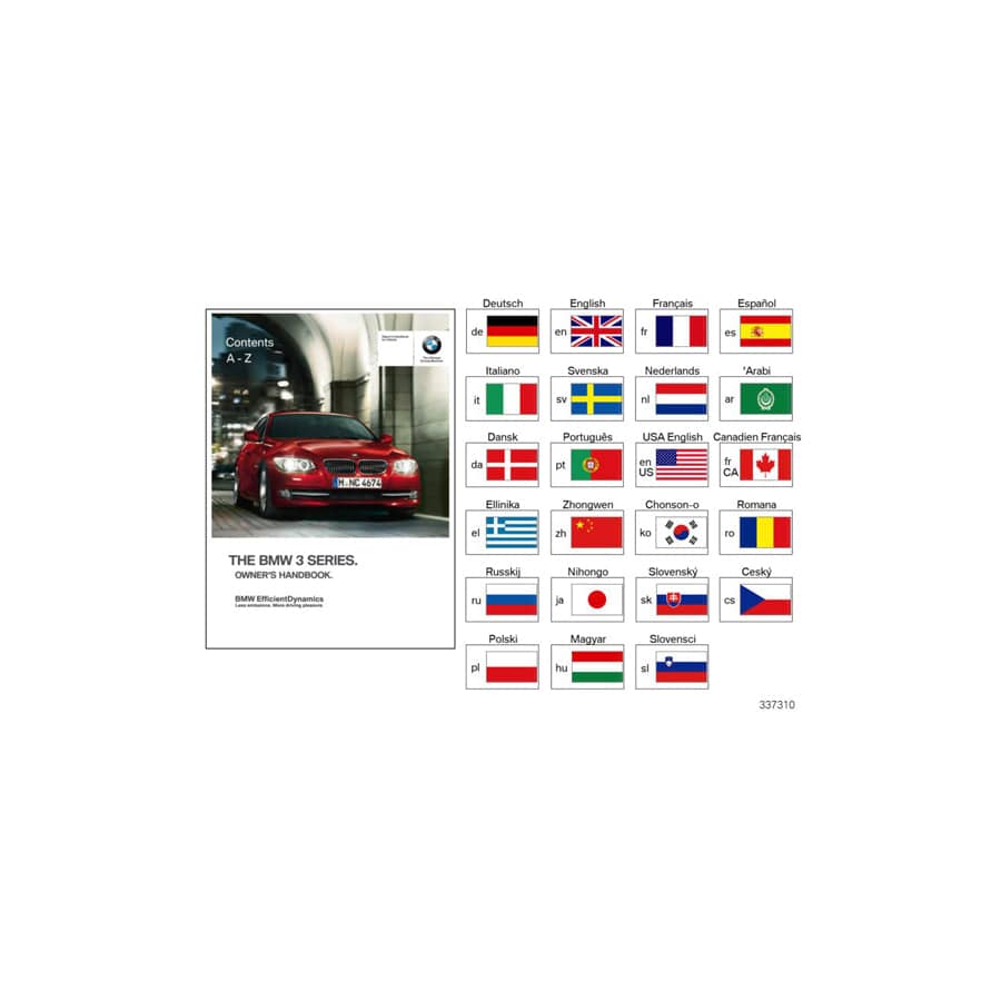 Genuine BMW 01430014193 E92 E93 Owner'S Manual For E92, E93 With Idrive ES, MJ 2008 (Inc. 330i, 330xd & 323i) | ML Performance UK Car Parts
