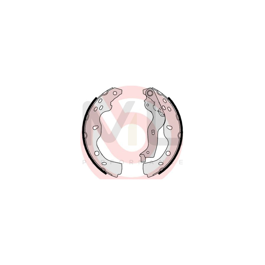 BREMBO S 23 532 Brake Shoe Set with handbrake lever | ML Performance Car Parts