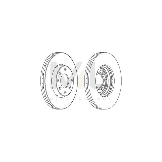 FERODO DDF1041-1 Brake Disc Vented, with bolts/screws | ML Performance Car Parts