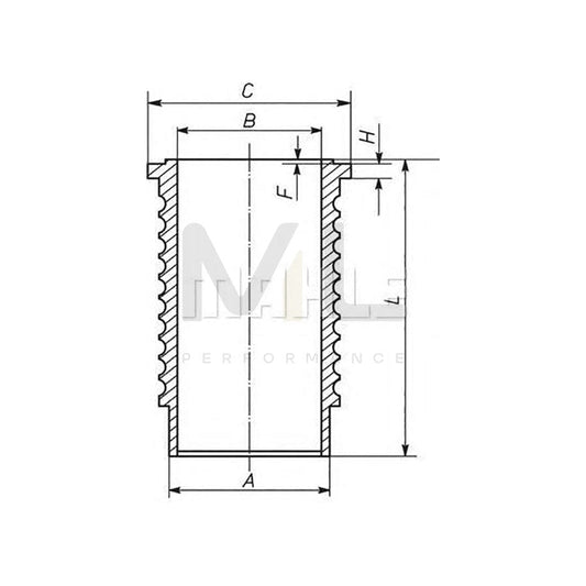MAHLE ORIGINAL 489WN01 Cylinder Sleeve 92mm | ML Performance Car Parts
