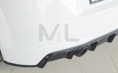 Rieger 00055177 Audi 8J-FV 8S Rear Side Splitter (TT & TTS) 5 | ML Performance UK Car Parts