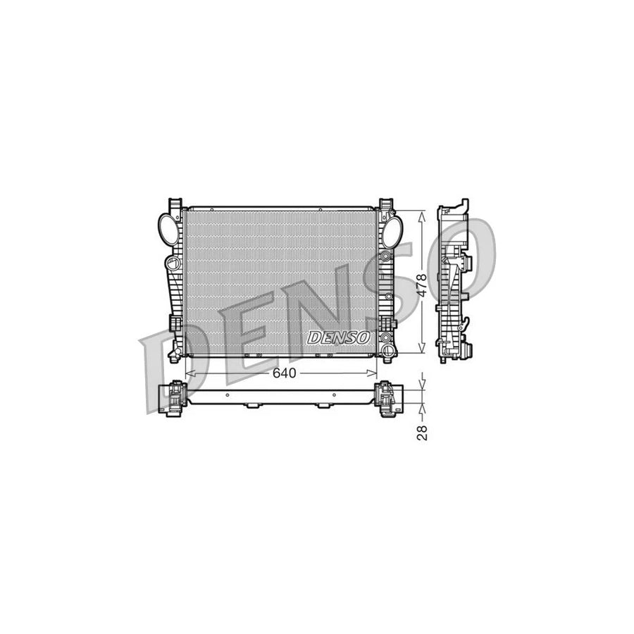 Denso DRM17093 Drm17093 Engine Radiator Suitable For Mercedes-Benz S-Class | ML Performance UK