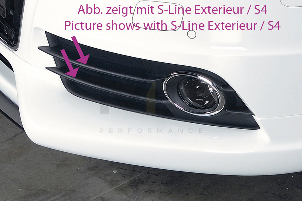 Rieger 00055501 Audi B8 B81 A4 Front Splitter 7 | ML Performance UK Car Parts