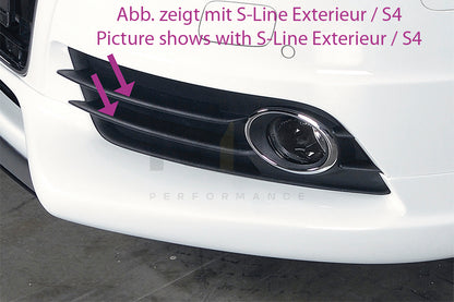 Rieger 00055501 Audi B8 B81 A4 Front Splitter 7 | ML Performance UK Car Parts