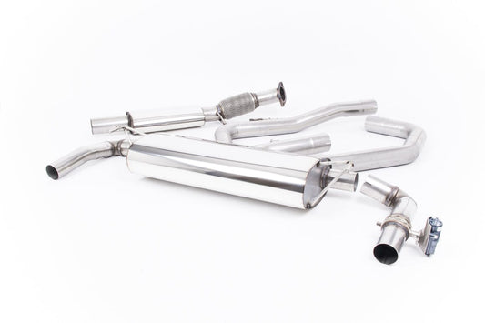 MillTek SSXHY110 Hyundai i30 Cat-Back Resonated with Carbon Fibre Jet-115 Trims - EC Approved