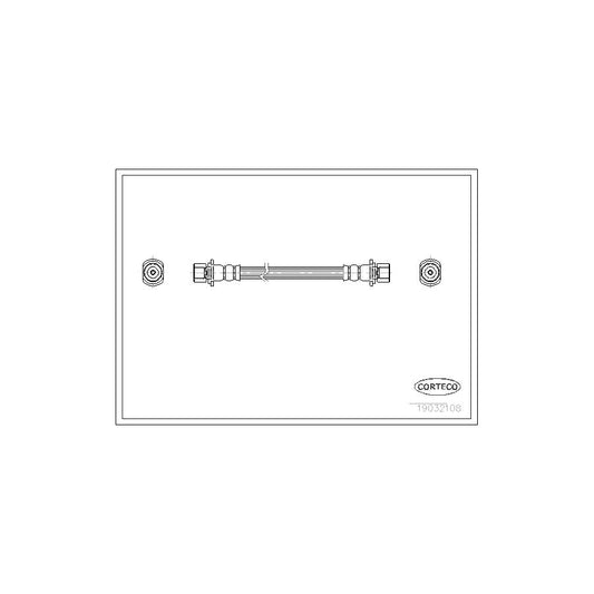 Corteco 19032108 Brake Hose For Toyota Corolla | ML Performance UK